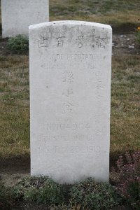 Les Baraques Military Cemetery Sangatte - Sun Hsiao P'en, 